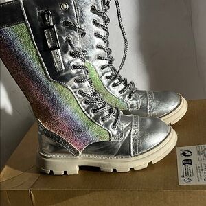 Minicars girls knee high boots size 34  u.s. size 2.5